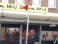 Hollanda'da Erdoğan posterine operasyon