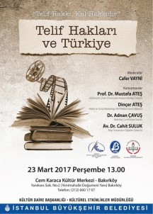 'Telif Hakları Ve Türkiye' Etkinliği 23 Mart'ta