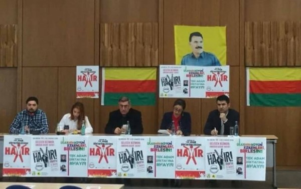 PKK Avrupa ülkelerinde Hayır mitingi yaptı