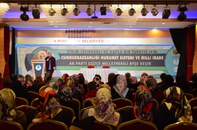 AK Partili Ayşe Keşir, Cumhurbaşkanlığı Sistemini Anlattı Açıklaması 'Cumhurbaşkanlığı Sistemi Türkiye'yi Güçlendirecek'