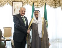 KUVEYT EMIRI - Başbakan Yıldırım, Kuveyt Emiri El-Sabah İle Bir Araya Geldi