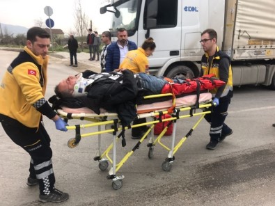 Bursa'da Motosiklet Kazası Açıklaması 1 Yaralı