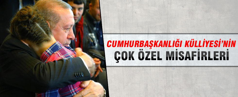 Cumhurbaşkanı Down sendromlu misafirlerini ağırladı