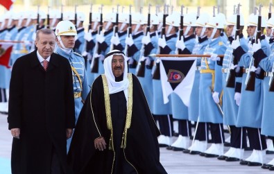 Cumhurbaşkanı Erdoğan, Kuveyt Emiri Al Sabah'ı Resmi Tören İle Karşıladı