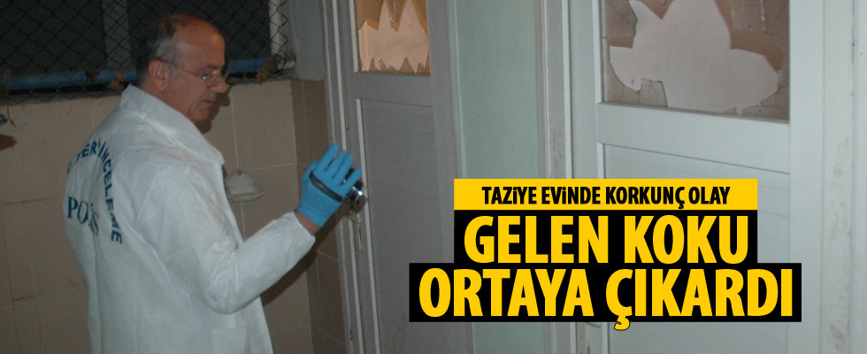 Taziye evi tuvaletinde ölü bulundu