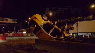 Ticari Taksi Takla Attı Açıklaması 1 Ölü, 2 Yaralı