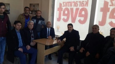 AK Partili Eski Başkan Nevzat Bozkuş, Selim'de Referandum Çalışması Yapıyor