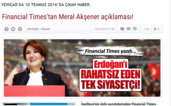 Akşener’e İngiliz-FETÖ-PKK medyasından bayat PR!.