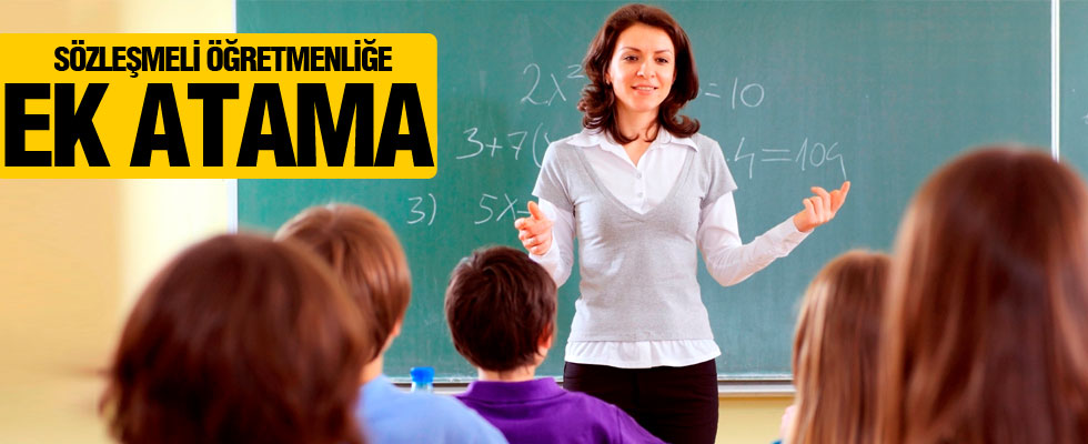 Sözleşmeli öğretmenliğe ek atama