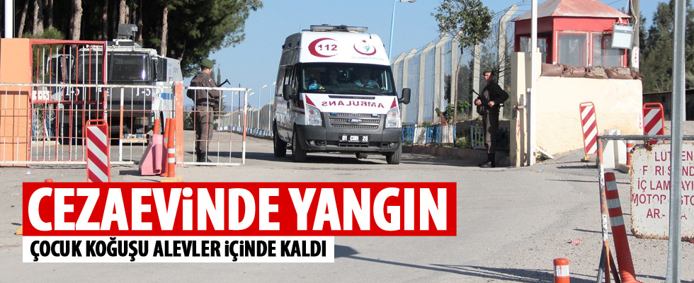 Adana'da cezaevinde yangın