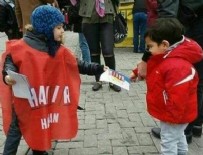 Hayırcılar çocukları sahaya sürdü