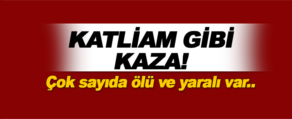 Korkunç kaza: 5 ölü, 4 yaralı