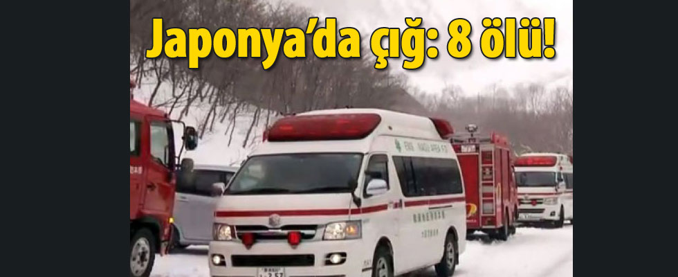 Japonya'da çığ: 8 ölü