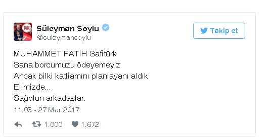 İçişleri Bakanı Soylu açıkladı! O hain elimizde
