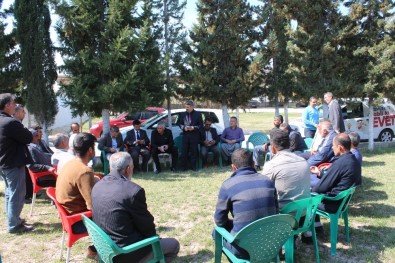 AK Parti Samsat'ki Seçim Çalışmalarını Çadırda Yürütüyor
