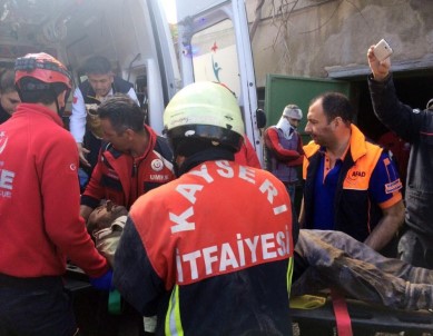 İki Katlı Evde Göçük Açıklaması 1 Ölü, 5 Yaralı