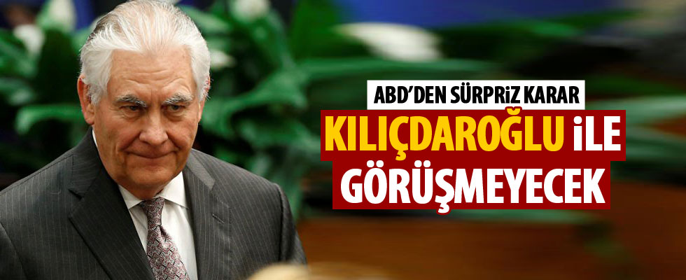 Rex Tillerson'dan Türkiye kararı