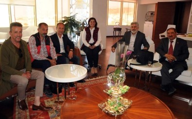 Didimli Çalışan Gazeteciler Çerçioğlu'nu Ziyaret Etti