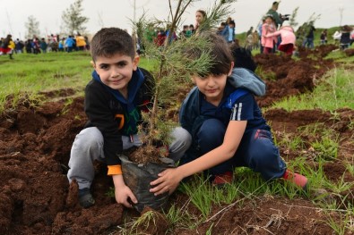Diyarbakır'da Fidan Ekim Sezonu Minik Çocuklarla Açıldı