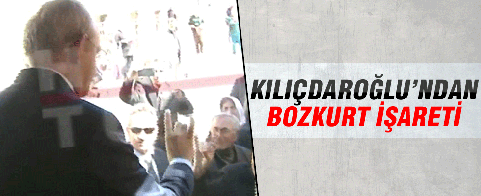 Kemal Kılıçdaroğlu'ndan bozkurt işareti