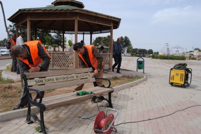 Şanlıurfa Büyükşehir Harran'da Şehit İbrahim Taş Parkını Bahara Hazırladı
