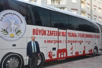 Başkan Özakcan, Efeler Halkını Çanakkale'ye Uğurladı