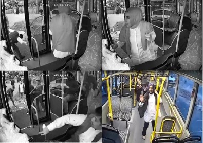 Antalya'da Halk Otobüsüne Taşlı Saldırı
