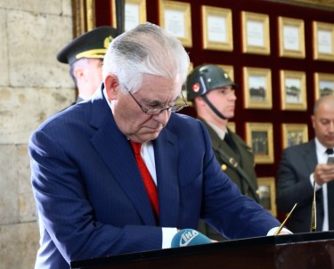 Tillerson Anıtkabir'i Ziyaret Etti