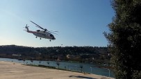 DENİZ POLİSİ - Cumhurbaşkanı Erdoğan, Yoğun Güvenlik Önlemleri Altında Helikopterle Tekirdağ'a Gitti