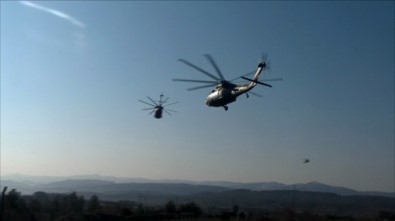 17 Helikopter Operasyon İçin Art Arda Havalandı!