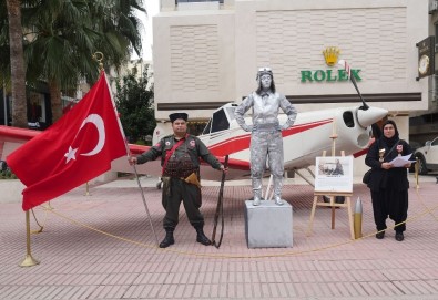 Türk Kadınına Saygı İçin Uçak Kaldırıma Çıktı
