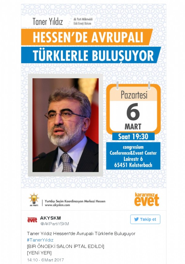 Almanya'dan bir iptal kararı daha