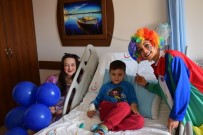 TAŞAĞıL - Manavgat'ta Tedavi Gören Çocuklara Palyaço Sürprizi