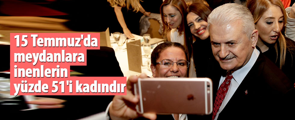 Binali Yıldırım'a kadınlardan destek!