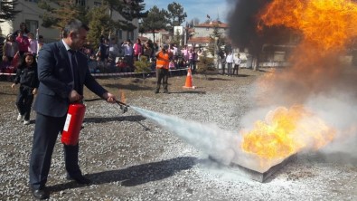 Kırka'da Yangın Eğitimi Ve Tatbikatı Yapıldı