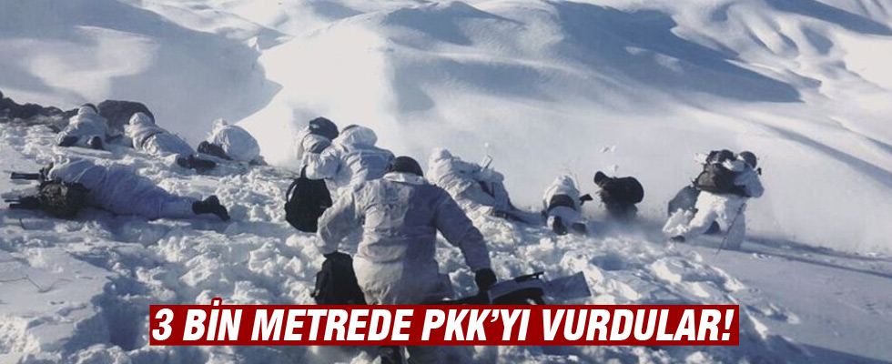 Mehmetçik'ten 3 bin metre rakımda PKK'ya büyük operasyon