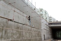 KALDIRIM ÇALIŞMASI - Tonguç'ta Kavşak İnşaatları Tamamlandı