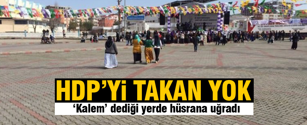 HDP mitinginde meydan boş kaldı
