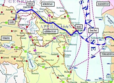 Kars-Tiflis-Bakü Demiryolu Açılırken