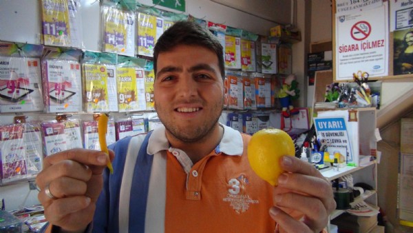 Biber görünümlü limon şaşırtıyor