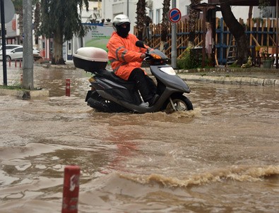 Bodrum'da kuvvetli yağış