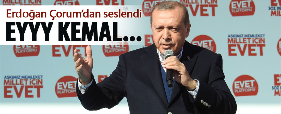 Cumhurbaşkanı Erdoğan'ın Çorum konuşması...