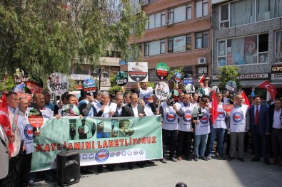 Hatay'da Memur-Sen'den İdlib İçin Protesto