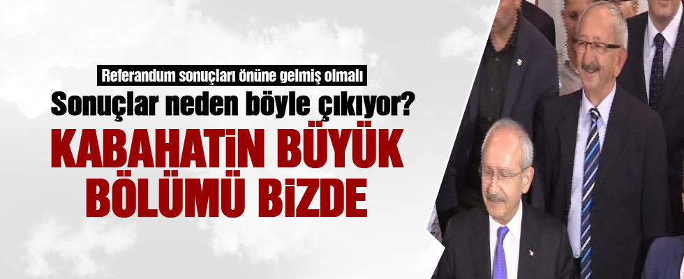 Kılıçdaroğlu: Vatandaşa gitmedik, konuşmadık...