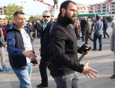 HDP mitinginde satırlı saldırı girişimini polis engelledi