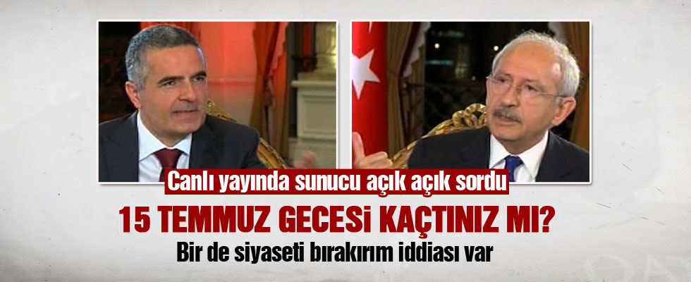 Kılıçdaroğlu'nu terleten 15 Temmuz sorusu