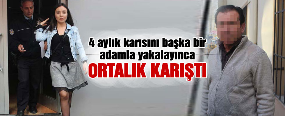 4 aylık eşini başka bir adamla yakaladı!