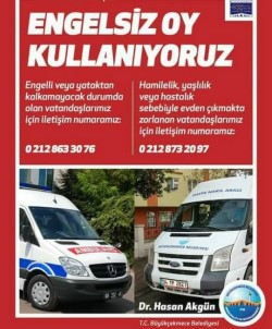 Büyükçekmece Belediyesi'nden Engelsiz Oy Kullanma Hizmeti