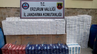 Erzurum'da 11 Bin 470 Paket Kaçak Sigara Ele Geçirildi