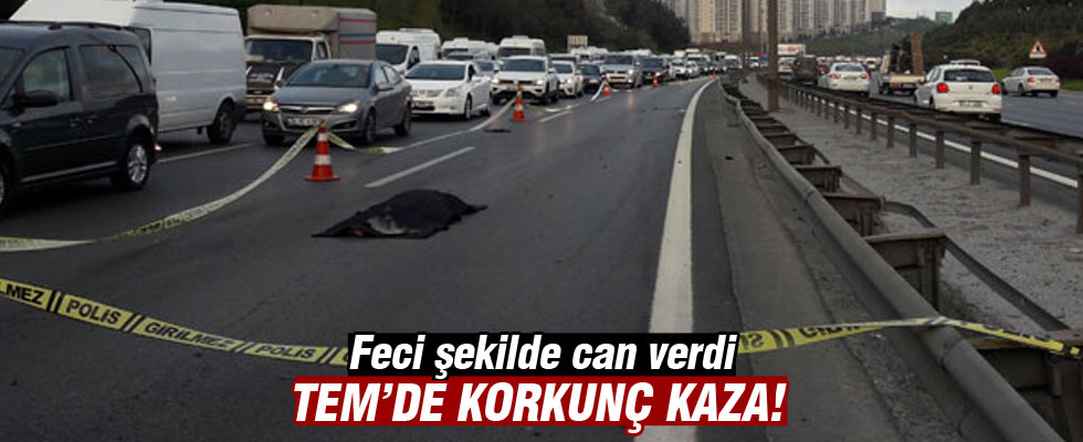 İstanbul'da feci kaza... Üzerinden 3 araç geçti